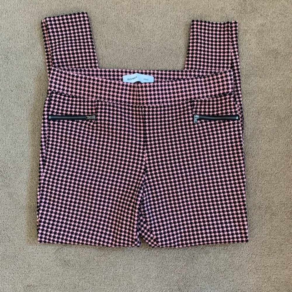 Pink Houndstooth Old Navy Stevie Leggings